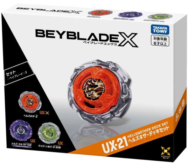 beyblade x 戰鬥陀螺 日版 UX-21 地獄冥河 ヘルズネザー 套裝組 beyblade x 戰鬥陀螺 日版 UX-21 地獄冥河 ヘルズネザー 套裝組